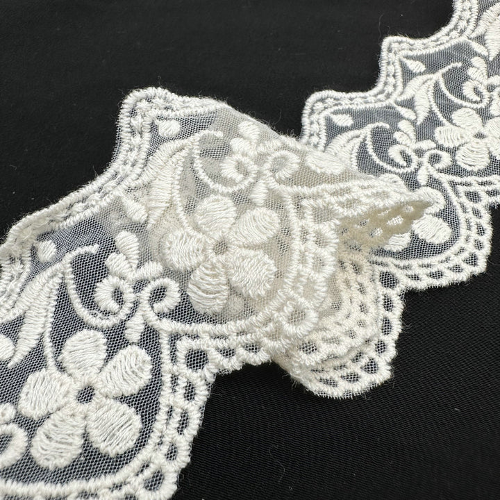 Embroidery lace with cotton fabric