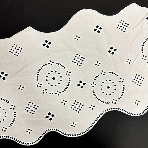 OEKO TEX  GRS   Cotton Embroidered Lace Organic Cotton Trims