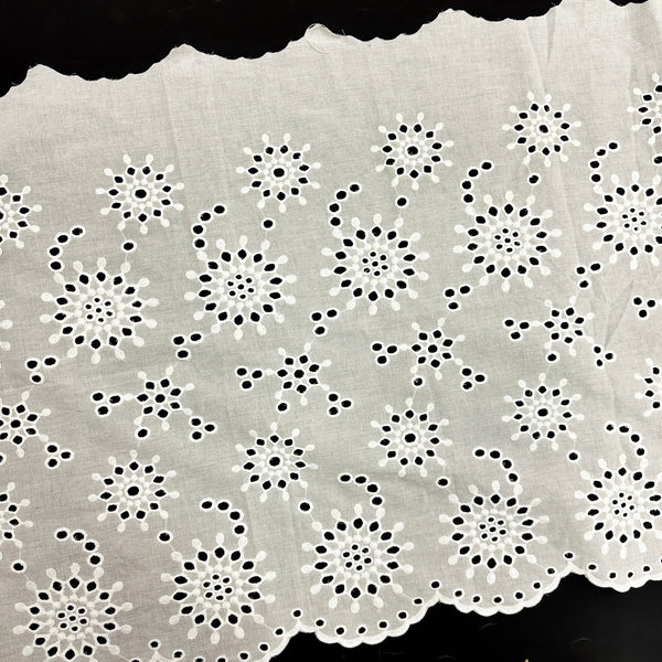 OEKO TEX  GRS   Cotton Embroidered Lace Organic Cotton Trims