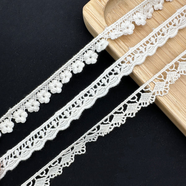 OEKO TEX  GRS Water-Soluble Embroidered Lace Eco-Friendly Dissolvable Trim