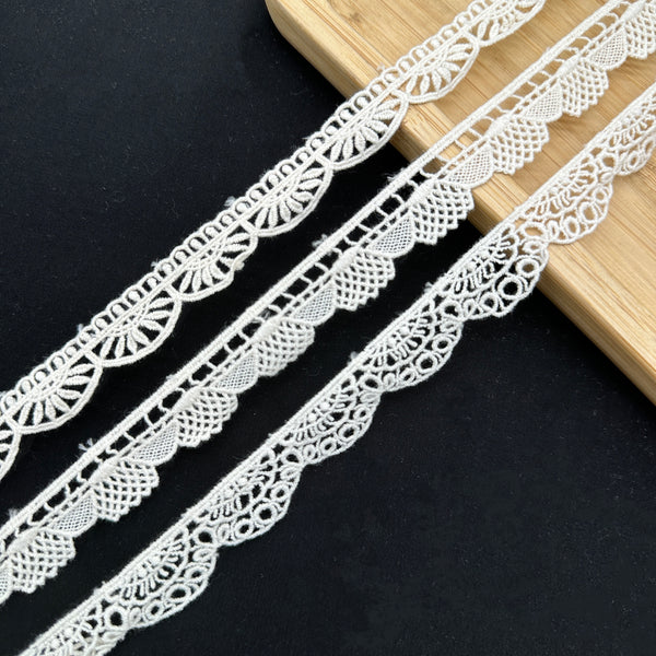 OEKO TEX  GRS Water-Soluble Embroidered Lace Eco-Friendly Dissolvable Trim