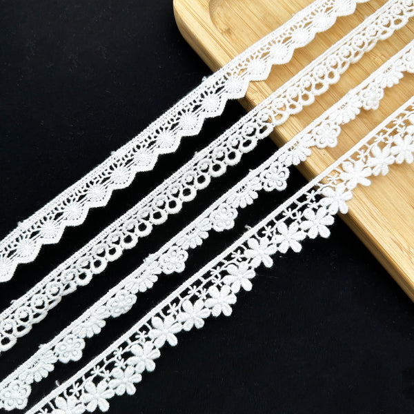 OEKO TEX  GRS Water-Soluble Embroidered Lace Eco-Friendly Dissolvable Trim