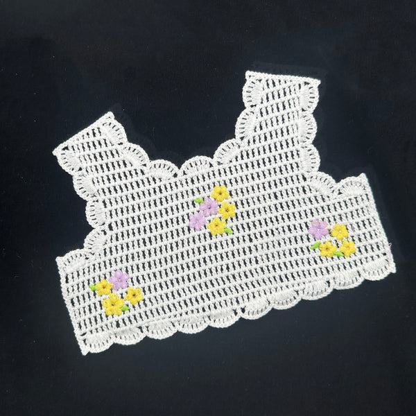 OEKO TEX  GRS  Metallic thread embroidered collars  Wholesale embroidered collar supplies