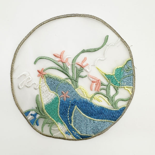 OEKO TEX GRS  new - style round Chinese - style embroidery patches