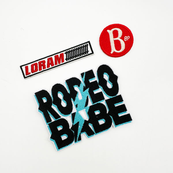 OEKO TEX GRS  letter - pattern flat embroidery patches