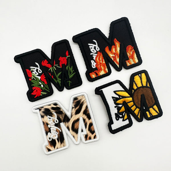 OEKO TEX GRS  letter - pattern flat embroidery patches