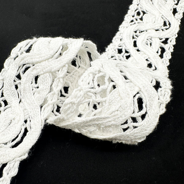 OEKO TEX  GRS  Cord Embroidery Lace Trim 3D Raised Floral Trim