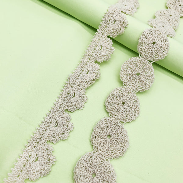 Embroidery lace with cotton fabric NFA12A607-1051