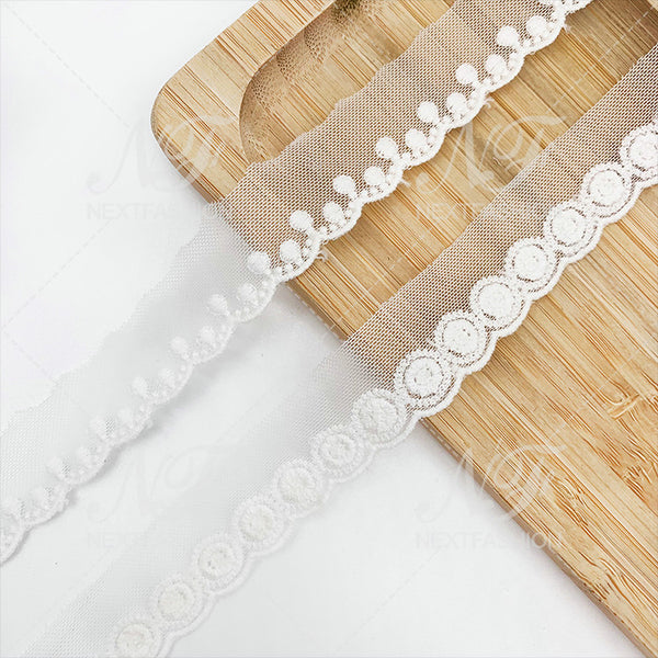 Embroidery lace with cotton fabric NFA22A1022-1025-1023-1024