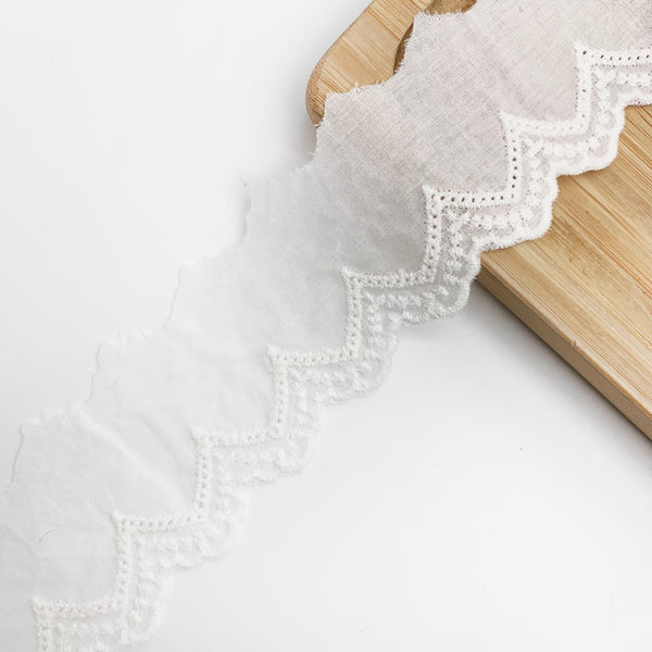 Embroidery lace with cotton fabric