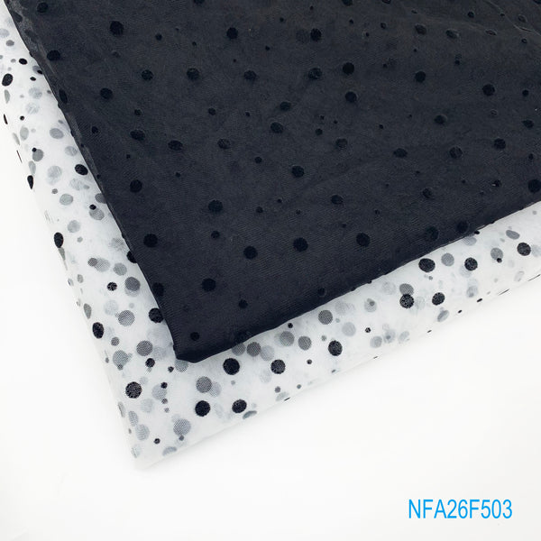 Spot Flocking and foil print fabric – NextFashion